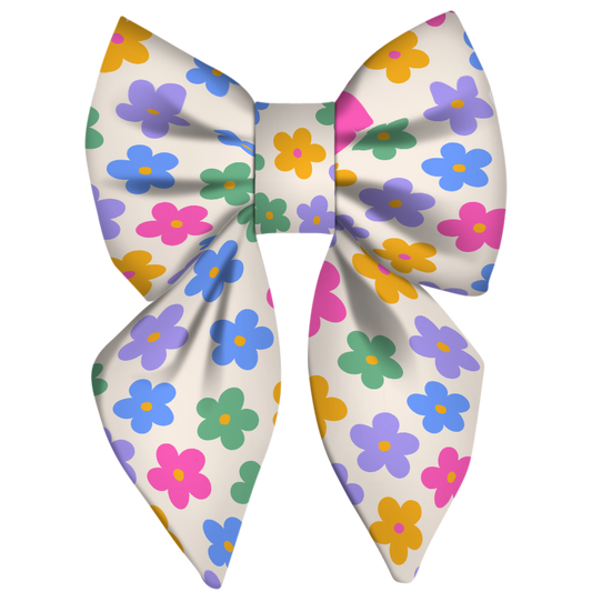 Bow Tie For Dogs & Cats | Multi Flowers Print