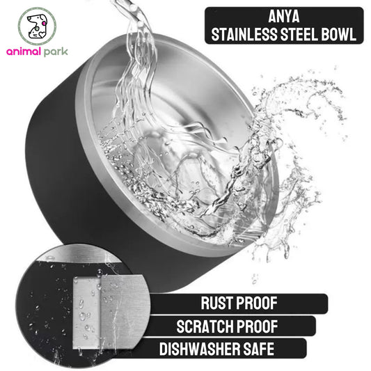 Anya Custom Dog Breed Stainless Steel Bowl